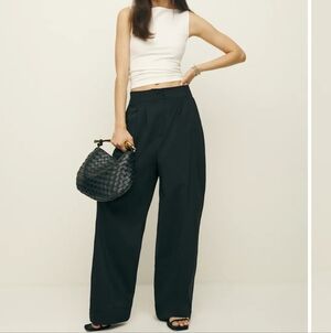 Reformation Danielle Oversized Pant Black - Size 6